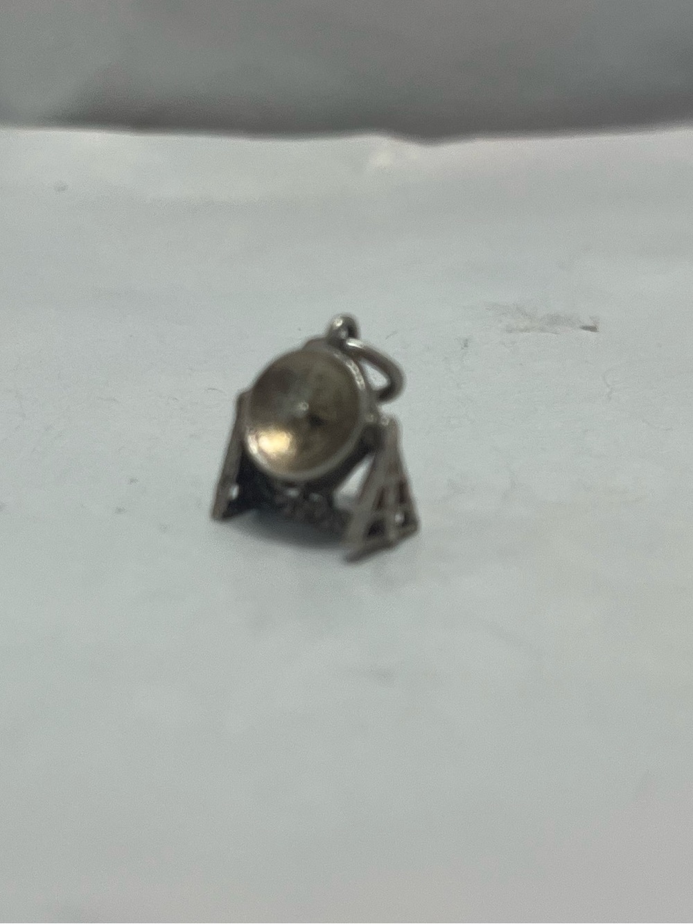 Vintage 1960s sterling Silver NASA space Pendant Charm